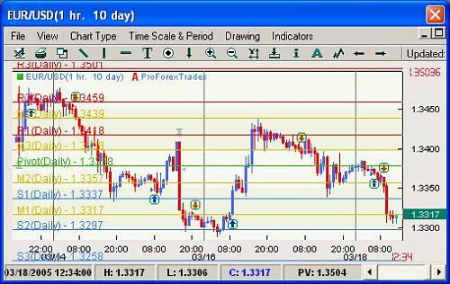 Todays Daily Charted Pivot Points on Euro.JPG‏
